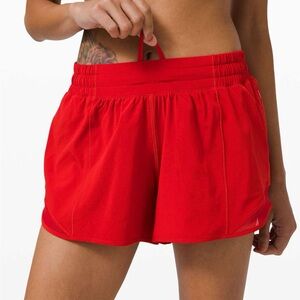 Lululemon Hotty Hot Low-Rise Lined Shorts - Red